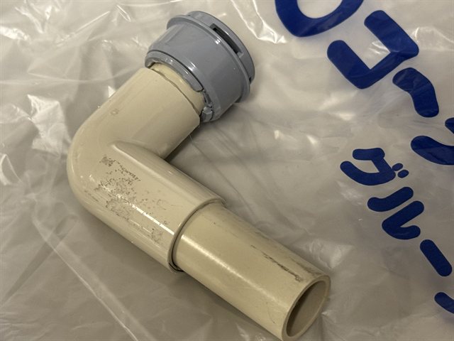 圧力開放キャップとVE管継ぎ手